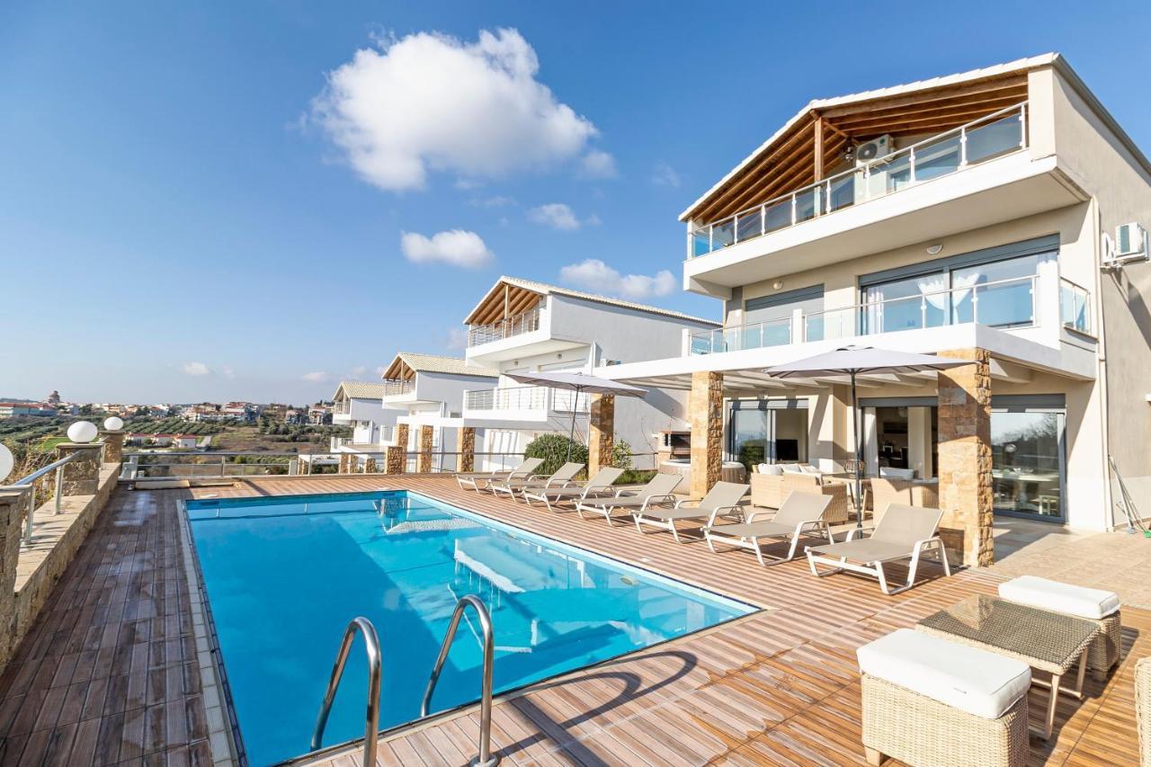 Nefeli & Dina Villas By Diomedes Group ネア・ムダニア エクステリア 写真